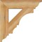 Ekena Millwork Balboa Traditional Rough Sawn Bracket, Western Red Cedar, 4"W x 20"D x 20"H BKT04X20X20BOA01RWR - alternate 3